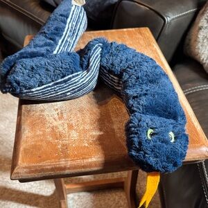 Weighted Plush Blue Snake Toy for Kids Sensory Device